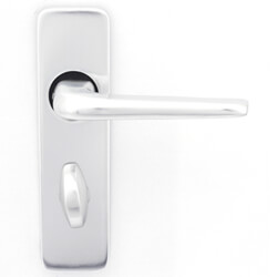 Joseph Miles 1000 Series Lever Handle with Privacy Lock on Concealed Fix Backplate