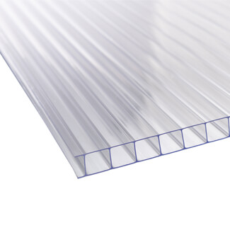 Storm 10mm Twinwall Polycarbonate Sheet Clear - 1250mm Width