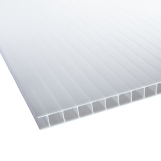 Storm 10mm Twinwall Polycarbonate Sheet Opal - 1050mm Width