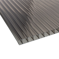 Storm 10mm Twinwall Polycarbonate Sheet Bronze - 1250mm Width