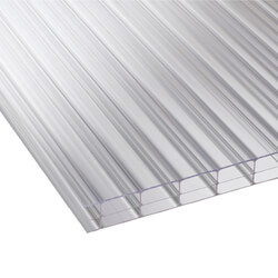 Storm 16mm Triplewall Polycarbonate Sheet Clear - 1050mm Width
