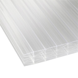 Storm 25mm Multiwall Polycarbonate Sheet Clear - 1400mm Width