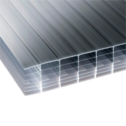 Storm 35mm Multiwall Polycarbonate Sheet Solarguard Grey - 1250mm Width