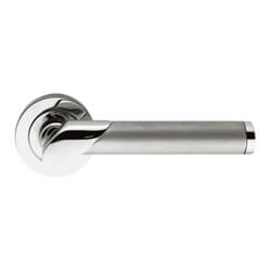 Carlisle Brass Serozzetta Irwin Dual Finish Lever Handle on Rose