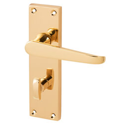 Joseph Miles Victorian Traditional Bathroom Lever Handle with Privacy Lock