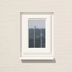 Crystal 1 Clear Glass Double Glazed uPVC Window - White