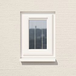 Crystal 1 Clear Glass Triple Glazed uPVC Window - White