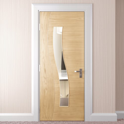 Joseph Miles Cadira Internal Door with 1 Clear Glazed Light - Prefinished Oak