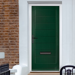 Crystal Monza Right Hand External Door with 8 Panel - Green