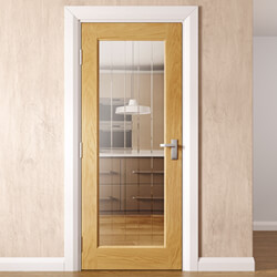 Joseph Miles Epsom Internal Door with 1 Clear Glazed Light - Prefinished Oak