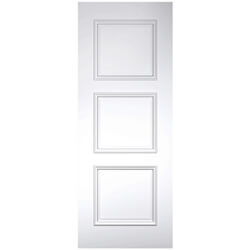 Deanta Trinity Internal Fire Door with 3 Panel - White Primed