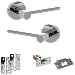 Atlantic Senza Pari Darrio Door Handle Pack - Polished Chrome