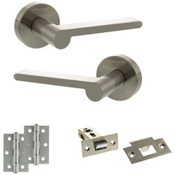 Atlantic Senza Pari Darrio Door Handle Pack - Satin Nickel