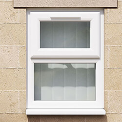 Crystal 2 Clear Glass Double Glazed uPVC Window - White