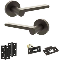 Atlantic Senza Pari Darrio Door Handle Pack - Urban Dark Bronze