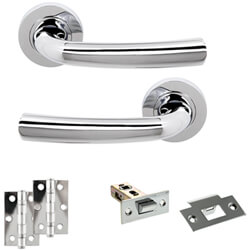 Atlantic Status Nevada Door Handle Pack - Polished Chrome