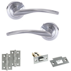 Atlantic Status Arizona Door Handle Pack - Satin Chrome
