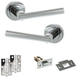 Atlantic Status Nibraska Door Handle Pack - Polished Chrome