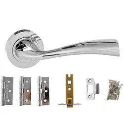 Atlantic Wave Door Handle Pack - 3 Inch Latch