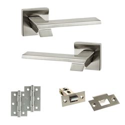 Atlantic Senza Pari Giovanni Door Handle Pack - Satin Nickel