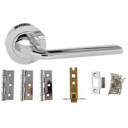 Atlantic Eco Surf Door Handle Pack - Polished Chrome