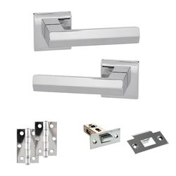 Atlantic Senza Pari Davoli Door Handle Pack - Polished Chrome