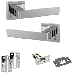 Atlantic Status Montana Door Handle Pack - Polished Chrome