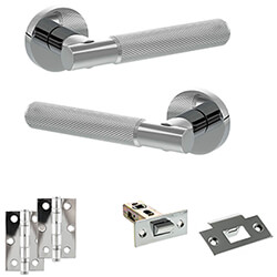 Atlantic Senza Pari Rosarno Door Handle Pack - Polished Chrome