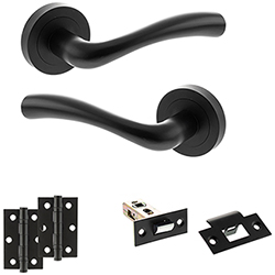 Atlantic Status Texas Door Handle Pack - Matt Black