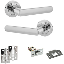 Atlantic Status Carolina Door Handle Pack - Polished Chrome