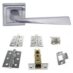 Atlantic California Door Handle Pack - Satin Chrome