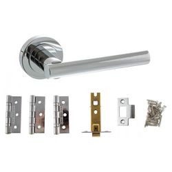 Atlantic Nebraska Door Handle Pack - Polished Chrome