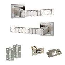 Atlantic Senza Pari Bianca Door Handle Pack - Satin Nickel
