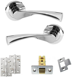 Atlantic Status Colorado Door Handle Pack - Polished Chrome
