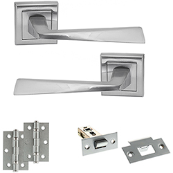 Atlantic Status California Door Handle Pack - Satin Chrome