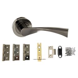 Atlantic Colorado Door Handle Pack - Black Nickel