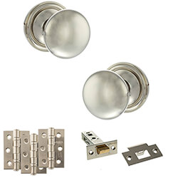 Atlantic Old English Harrogate Door Knob Handle Pack