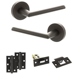 Atlantic Status Alabama Door Handle Pack - Urban Dark Bronze