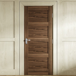 Joseph Miles Caverly Internal Door with 4 Panel - Prefinished Walnut
