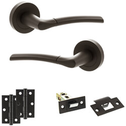 Atlantic Status Indiana Door Handle Pack - Urban Dark Bronze