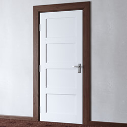 Joseph Miles Caverly Internal Door with 4 Panel - White Primed