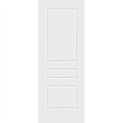 P M Mendes Laminate Internal Fire Door with 3 Panel - Prefinished White