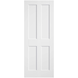 LPD Ashford Smooth Moulded Internal Fire Door with 4 Panel - White Primed