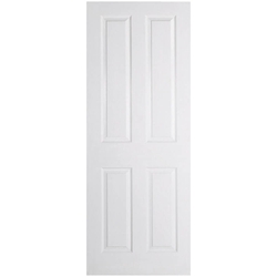 LPD Textured Moulded Internal Fire Door with 4 Panel - White Primed