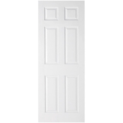LPD Regency Textured Moulded Internal Door with 6 Panel - White Primed