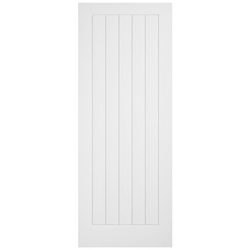 LPD Mexicano Textured Moulded Internal Fire Door with 5 Panel - White Primed