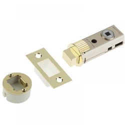 Union FastLatch Push-Fit Tubular Bolt Polished Brass