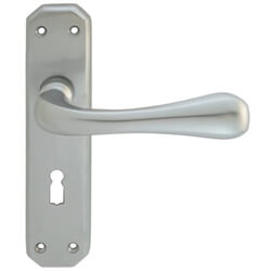 Carlisle Brass Eden Lock Profile Lever Door Handle On Backplate