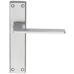 Carlisle Brass Serozzetta Zone Lever on Latch Backplate Satin Chrome