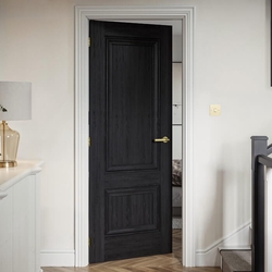 JB Kind Burghley Internal Door with 2 Panel - Prefinished Black